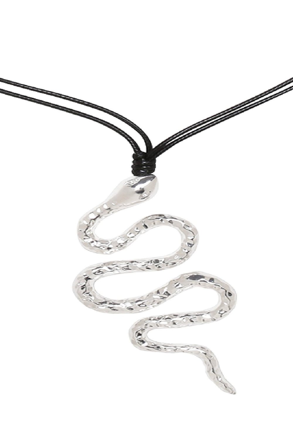 Necklace Big Snake Negro Aleación h5Imagen2